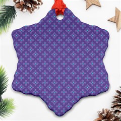 Abstract Purple Pattern Background Ornament (snowflake) by TastefulDesigns