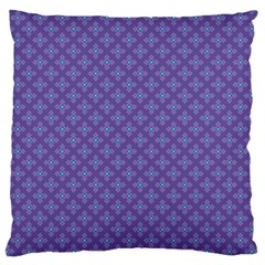 Abstract Purple Pattern Background Large Cushion Case (one Side) by TastefulDesigns