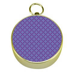 Abstract Purple Pattern Background Gold Compasses by TastefulDesigns