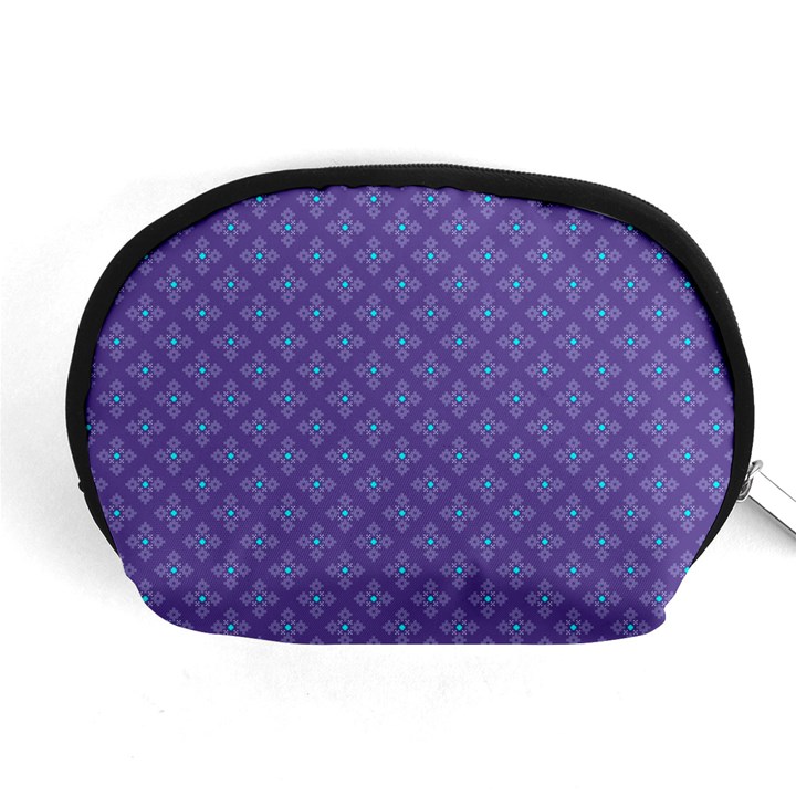 Abstract Purple Pattern Background Accessory Pouches (Medium) 