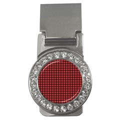 Red Plaid Money Clips (cz)  by PhotoNOLA