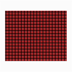 Red Plaid Small Glasses Cloth