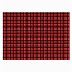 Red Plaid Large Glasses Cloth by PhotoNOLA