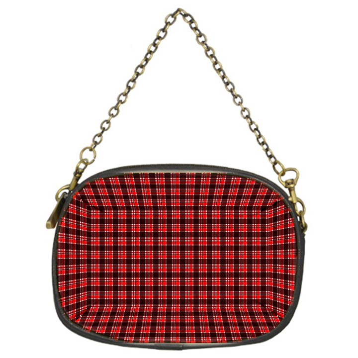 Red Plaid Chain Purses (One Side) 