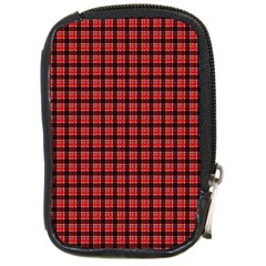 Red Plaid Compact Camera Cases by PhotoNOLA