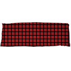 Red Plaid Body Pillow Case Dakimakura (two Sides) by PhotoNOLA