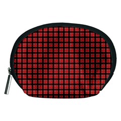 Red Plaid Accessory Pouches (medium)  by PhotoNOLA