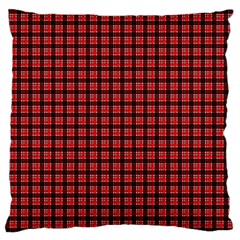 Red Plaid Standard Flano Cushion Case (one Side) by PhotoNOLA