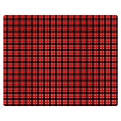 Red Plaid Double Sided Flano Blanket (medium)  by PhotoNOLA