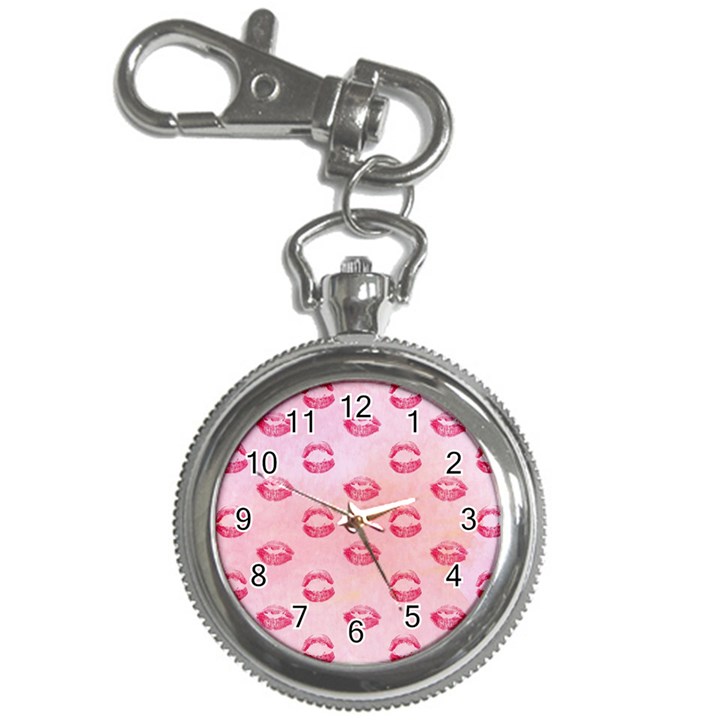 Watercolor Kisses Patterns Key Chain Watches