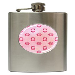 Watercolor Kisses Patterns Hip Flask (6 Oz) by TastefulDesigns