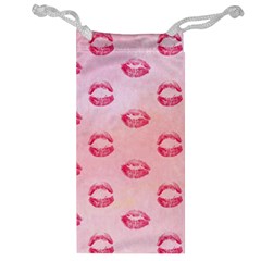 Watercolor Kisses Patterns Jewelry Bag by TastefulDesigns