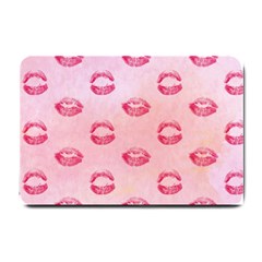 Watercolor Kisses Patterns Small Doormat  by TastefulDesigns