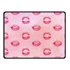 Watercolor Kisses Patterns Fleece Blanket (small) by TastefulDesigns