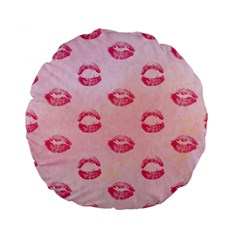 Watercolor Kisses Patterns Standard 15  Premium Round Cushions by TastefulDesigns