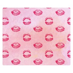 Watercolor Kisses Patterns Double Sided Flano Blanket (small)  by TastefulDesigns