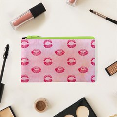 Watercolor Kisses Patterns Cosmetic Bag (xs) by TastefulDesigns