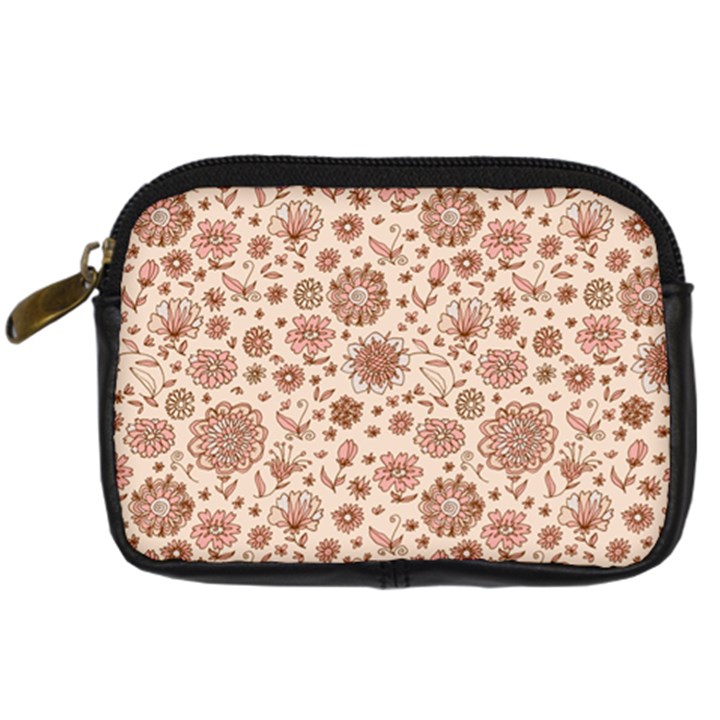 Retro Sketchy Floral Patterns Digital Camera Cases