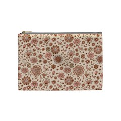 Retro Sketchy Floral Patterns Cosmetic Bag (medium)  by TastefulDesigns