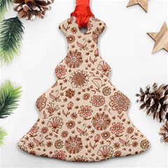 Retro Sketchy Floral Patterns Ornament (christmas Tree)  by TastefulDesigns