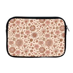 Retro Sketchy Floral Patterns Apple Macbook Pro 17  Zipper Case