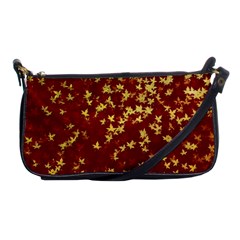 Background Design Leaves Pattern Shoulder Clutch Bags by Simbadda