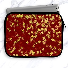 Background Design Leaves Pattern Apple Ipad 2/3/4 Zipper Cases by Simbadda