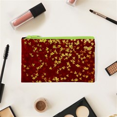 Background Design Leaves Pattern Cosmetic Bag (xs) by Simbadda