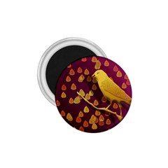 Bird Design Wall Golden Color 1 75  Magnets by Simbadda