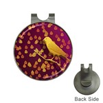 Bird Design Wall Golden Color Hat Clips with Golf Markers Front