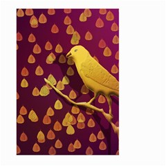 Bird Design Wall Golden Color Large Garden Flag (two Sides) by Simbadda