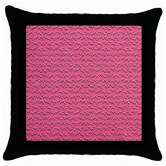 Background Letters Decoration Throw Pillow Case (black) by Simbadda