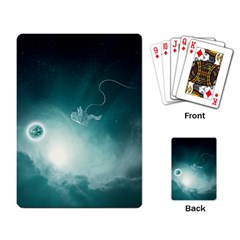 Astronaut Space Travel Gravity Playing Card by Simbadda