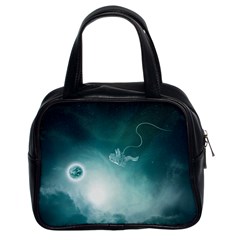 Astronaut Space Travel Gravity Classic Handbags (2 Sides) by Simbadda