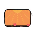 Love Heart Valentine Sun Flowers Apple iPad Mini Zipper Cases Front