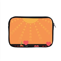 Love Heart Valentine Sun Flowers Apple Macbook Pro 15  Zipper Case