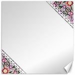 Floral Ornament Baby Girl Design Canvas 16  x 16   15.2 x15.41  Canvas - 1