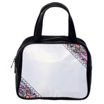 Floral Ornament Baby Girl Design Classic Handbags (2 Sides) Back