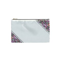 Floral Ornament Baby Girl Design Cosmetic Bag (small)  by Simbadda