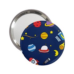 Space Background Design 2 25  Handbag Mirrors by Simbadda