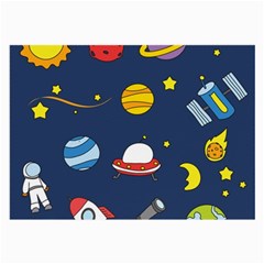 Space Background Design Large Glasses Cloth by Simbadda