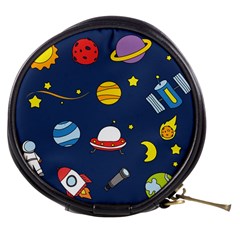 Space Background Design Mini Makeup Bags by Simbadda