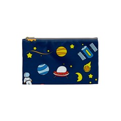 Space Background Design Cosmetic Bag (small)  by Simbadda