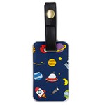 Space Background Design Luggage Tags (One Side)  Front