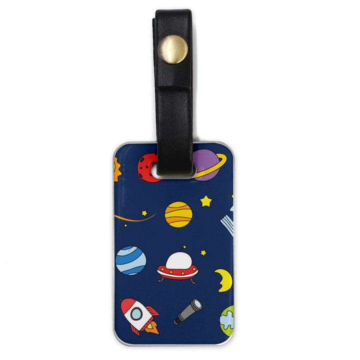 Space Background Design Luggage Tags (One Side) 