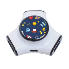 Space Background Design 3-port Usb Hub by Simbadda