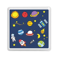 Space Background Design Memory Card Reader (square)  by Simbadda