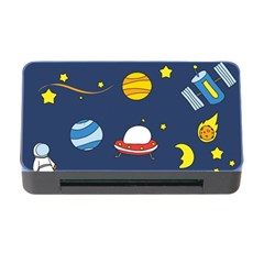 Space Background Design Memory Card Reader With Cf by Simbadda