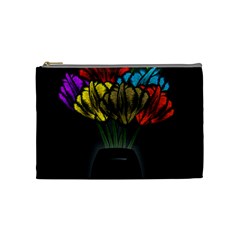 Flowers Painting Still Life Plant Cosmetic Bag (medium)  by Simbadda