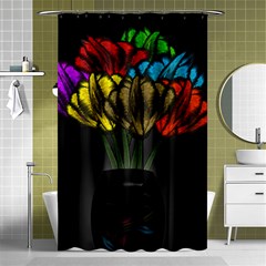 Flowers Painting Still Life Plant Shower Curtain 48  X 72  (small)  by Simbadda